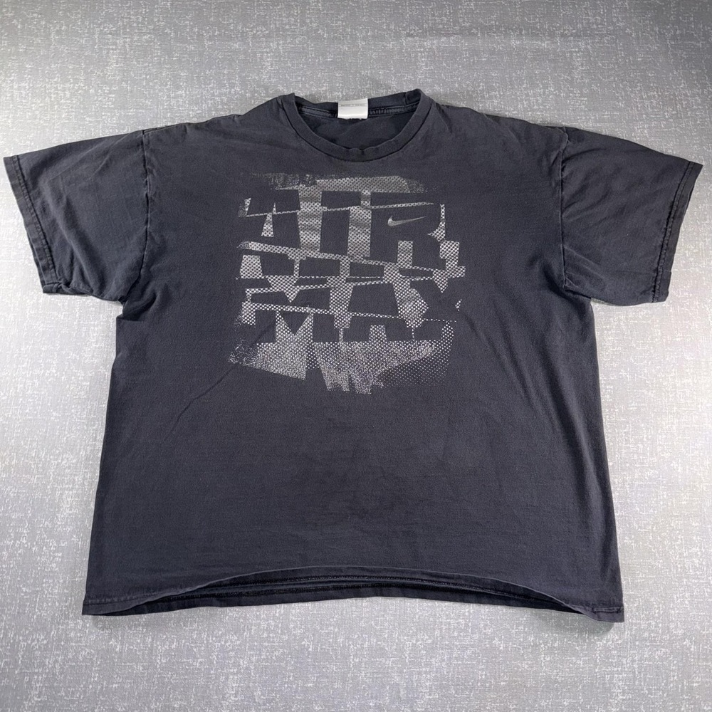 Nike Air Max Shirt Mens XL Black Graphic Logo Tee T-Shirt Streetwear Casual